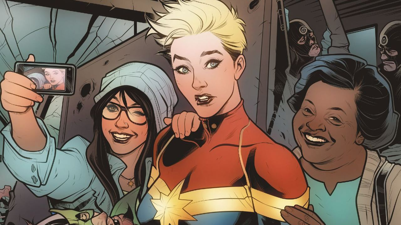 Might Captain Marvel #2 cover by Elizabeth Torque. Image: Marvel.